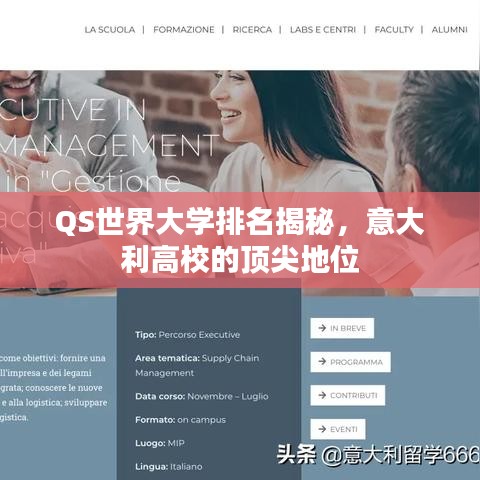 QS世界大学排名揭秘，意大利高校的顶尖地位