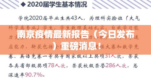 南京疫情最新报告（今日发布）重磅消息！