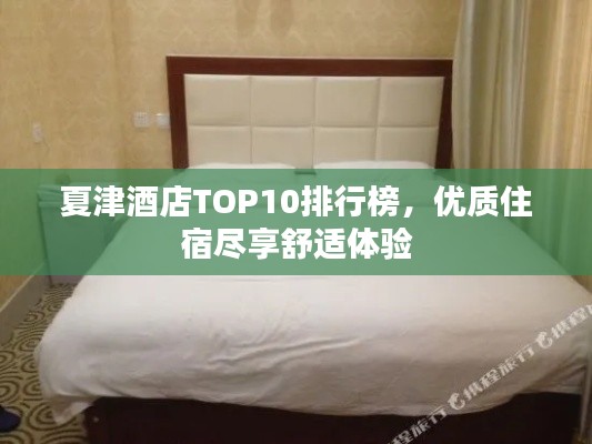 夏津酒店TOP10排行榜，优质住宿尽享舒适体验