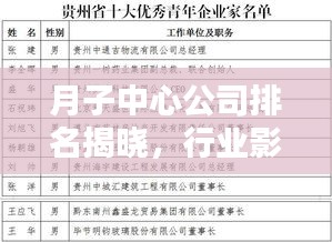 月子中心公司排名揭晓，行业影响力与优质服务一览