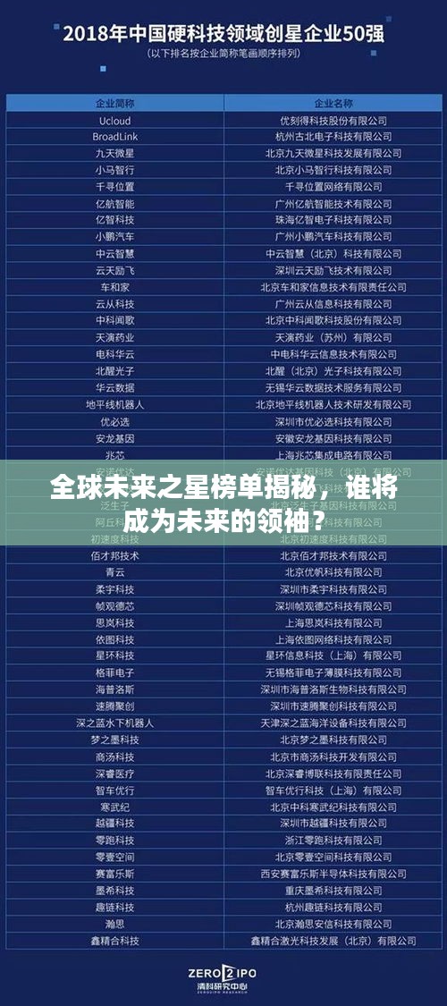 全球未来之星榜单揭秘，谁将成为未来的领袖？