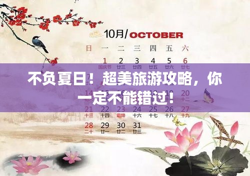 不负夏日！超美旅游攻略，你一定不能错过！