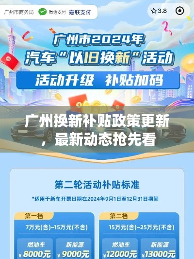 广州换新补贴政策更新，最新动态抢先看
