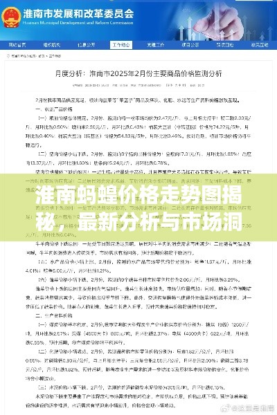 淮南蚂蝗价格走势图揭秘，最新分析与市场洞察报告