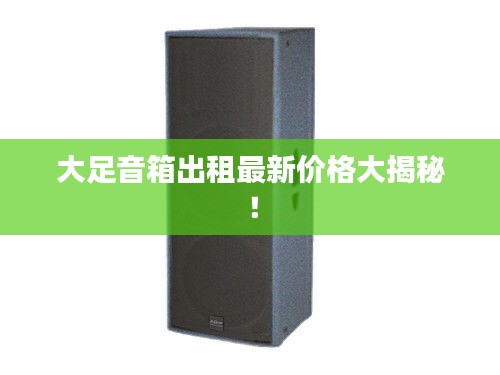 大足音箱出租最新价格大揭秘！
