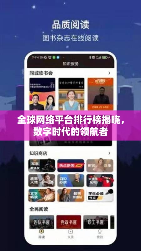 全球网络平台排行榜揭晓，数字时代的领航者