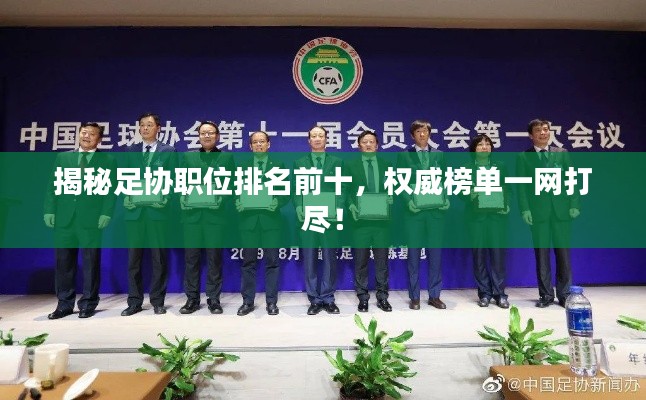 揭秘足协职位排名前十，权威榜单一网打尽！